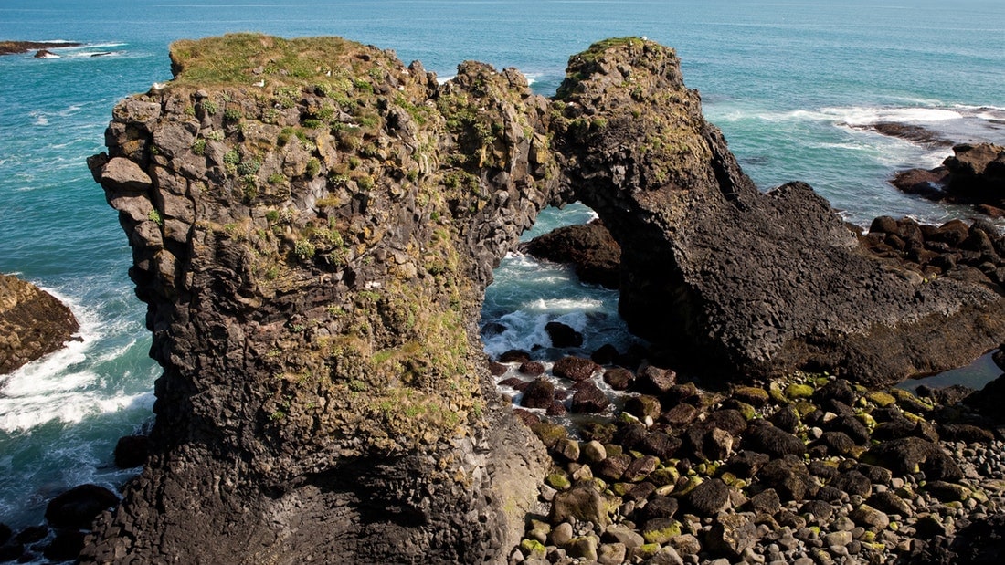 Gatklettur rock in Iceland