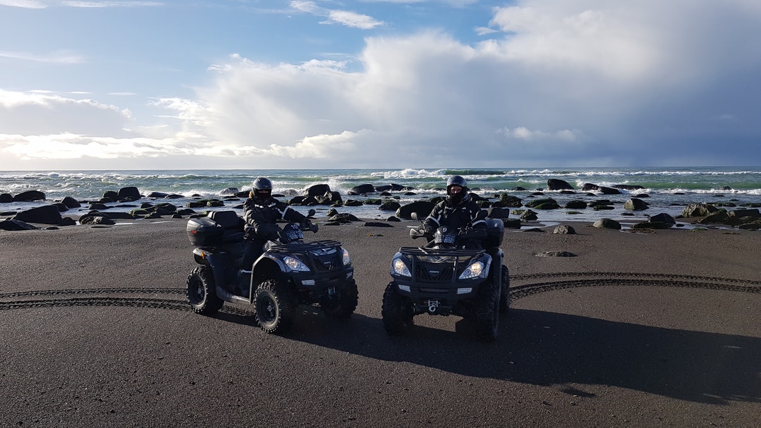 Black Beach ATV ride in Iceland